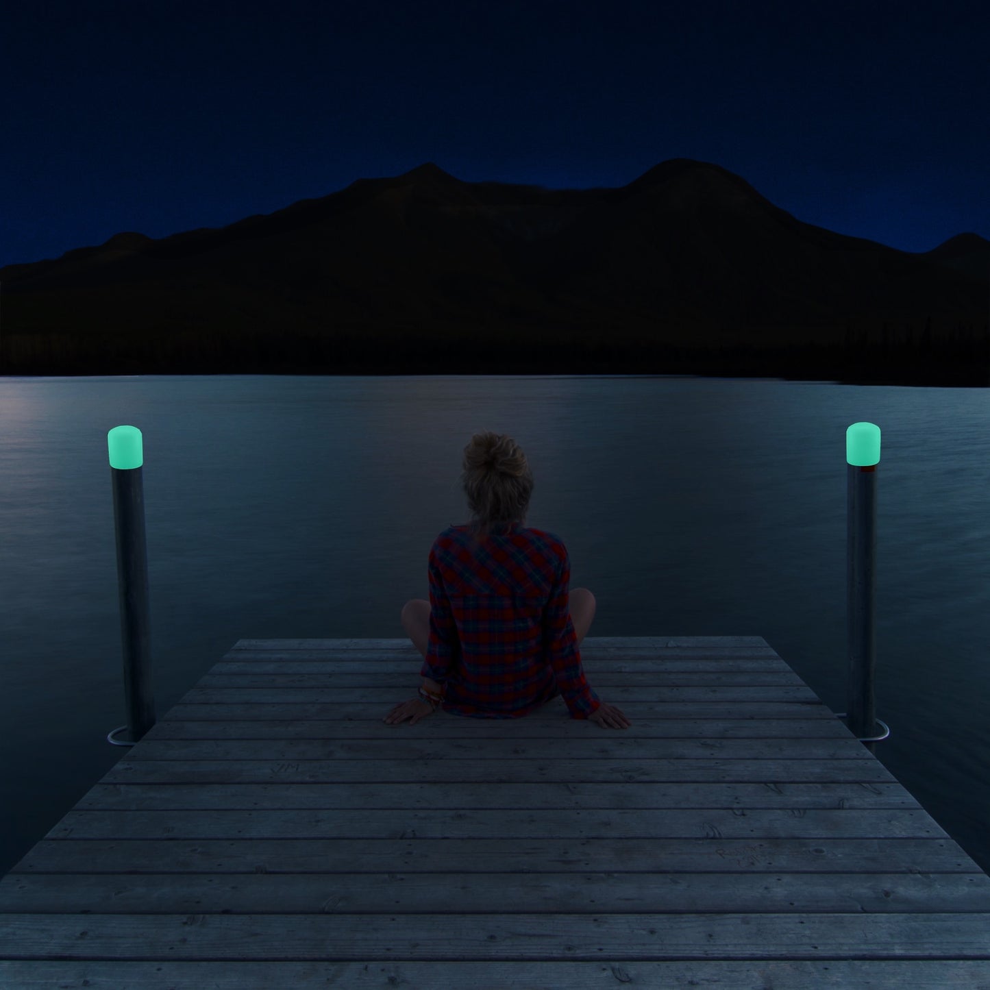 glow in the dark dock post caps trailer hitch caps