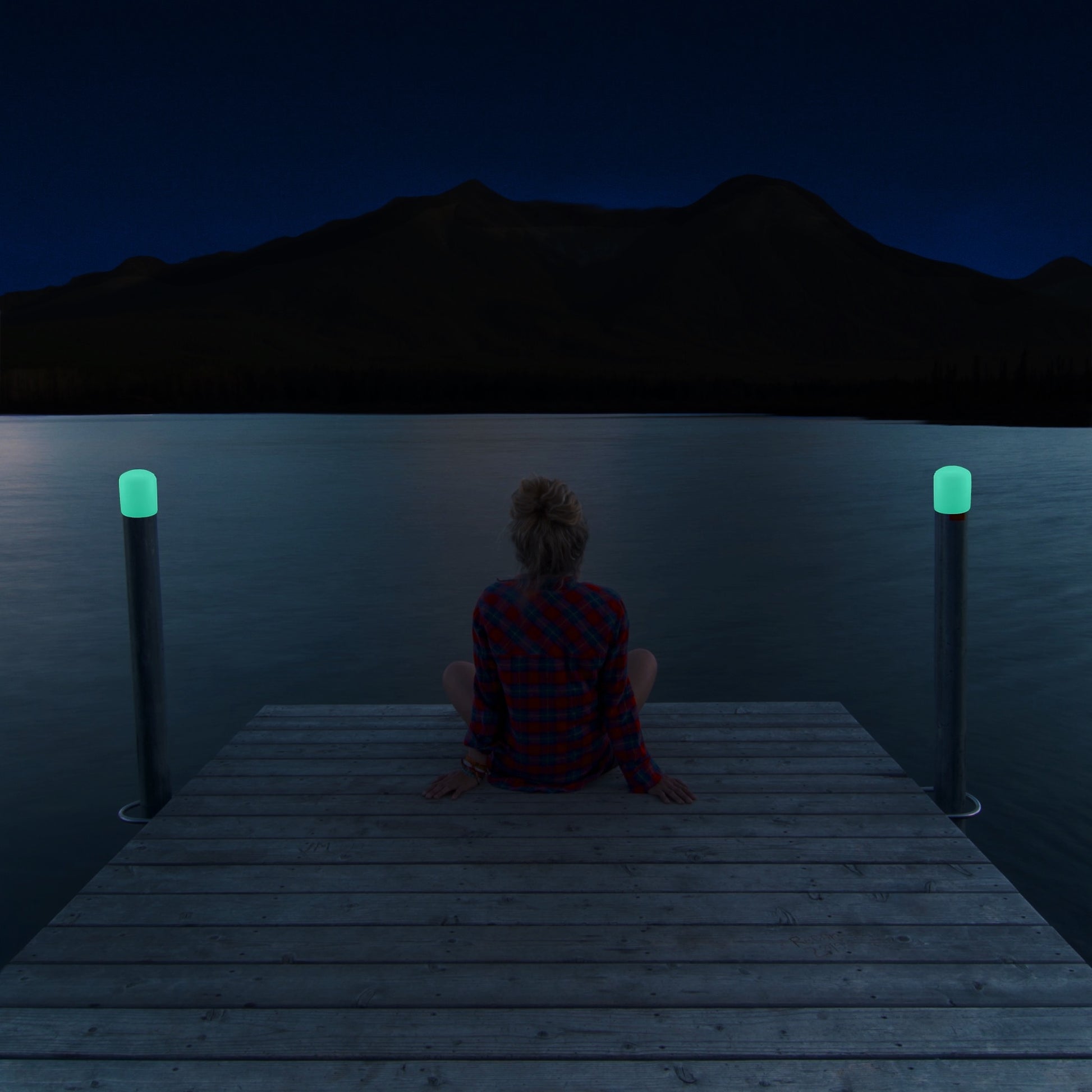 glow in the dark dock post caps trailer hitch caps