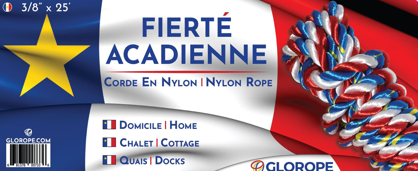Corde de Fierte Acadienne - Acadian Pride Rope -