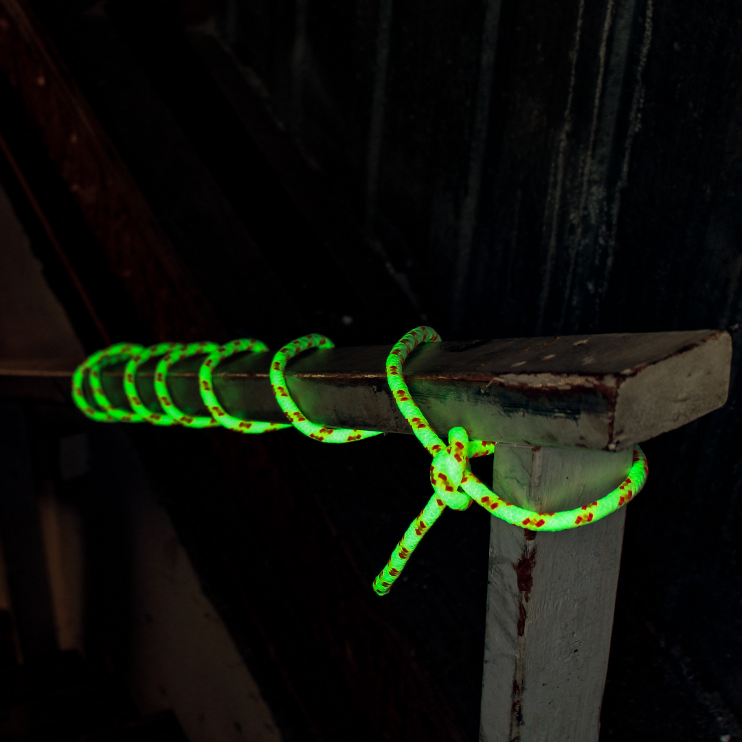 GLOROPE Glow in the Dark - Float and glow safety Rope - 3/8
