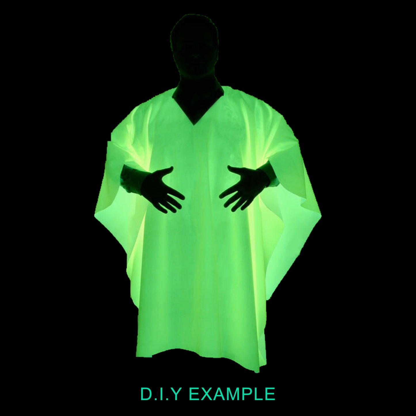 Multipurpose Waterproof Fabric Glow in the Dark Jacket