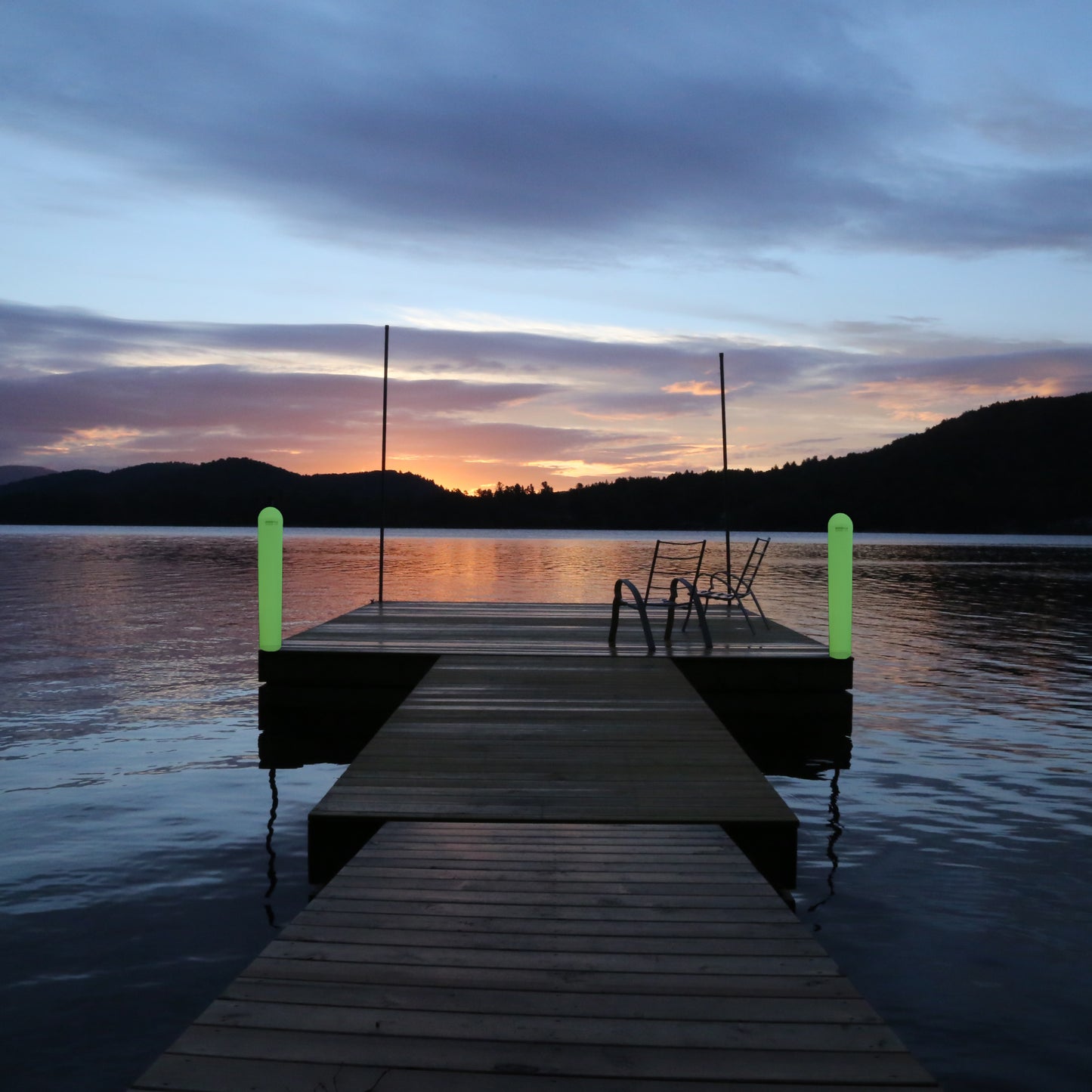 glow in the dark dock post bumper dome style