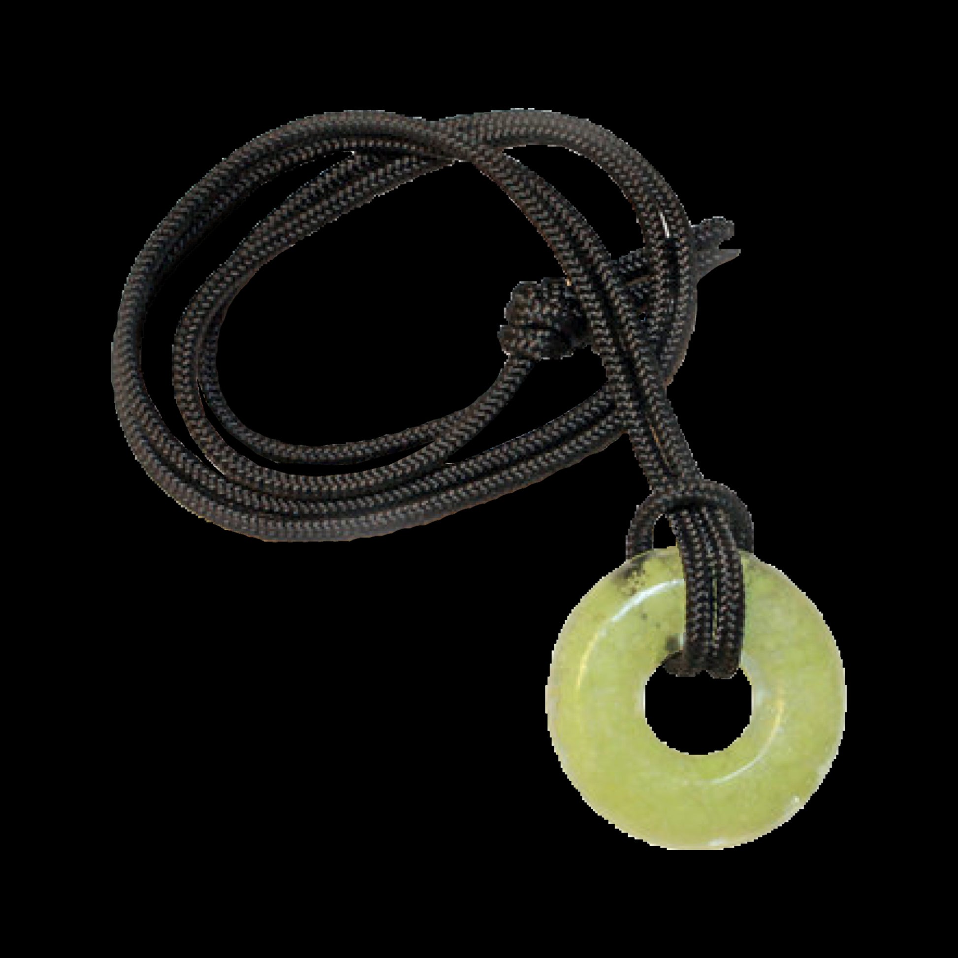 Glow in the dark round circle necklace rave spirituality and safety
