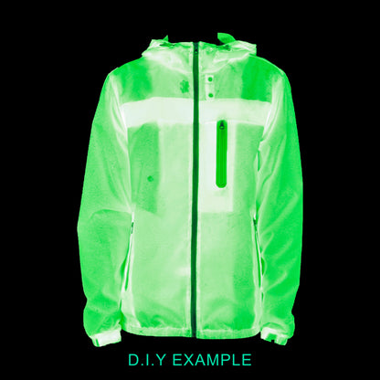 Multipurpose Waterproof Fabric Glow in the Dark Jacket